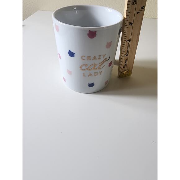 PET SHOP Fringe Studio White Multi Color Cats "Crazy Cat Lady" 12oz. Coffee Mug - Picture 8 of 8
